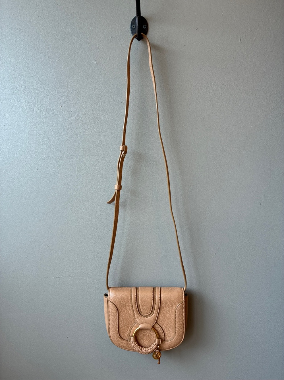 See By Chloe Mini Hana Tan Leather Crossbody Bag - Picture 3 of 10
